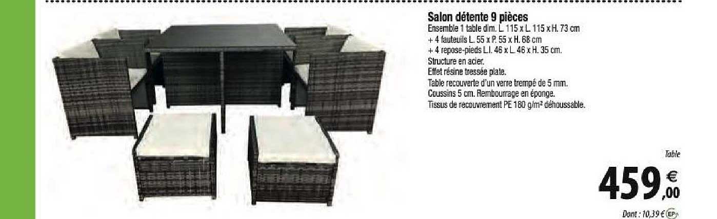 salon détente 9 pièces