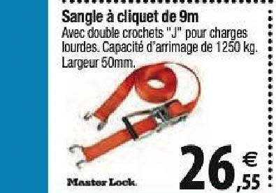 sangle à cliquet de 9 m master lock