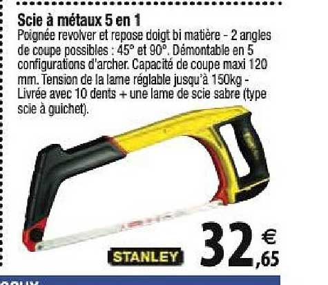 scie à métaux 5 en 1