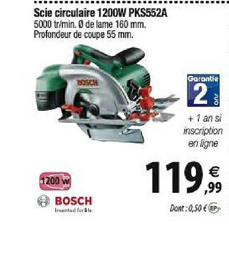 scie circulaire 1200w pks552a