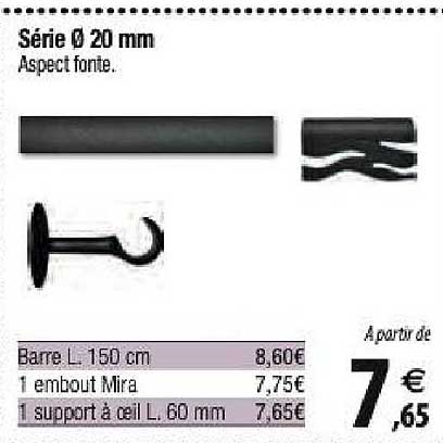 série 20 mm aspect fonte