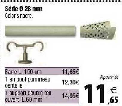 série 28 mm coloris nacre