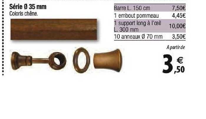 série 35 mm coloris chêne