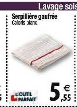 serpillière gaufrée