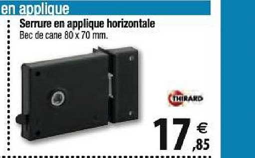 serrure en applique horizontale thirard