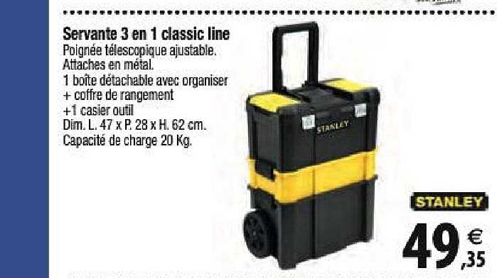 servante 3 en 1 classic line