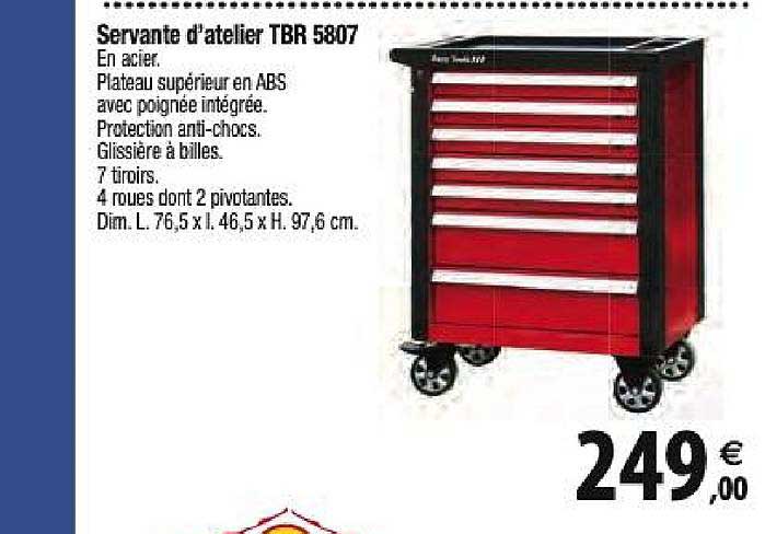 servante d'atelier tbr 5807