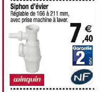 siphon d'évier wirquin