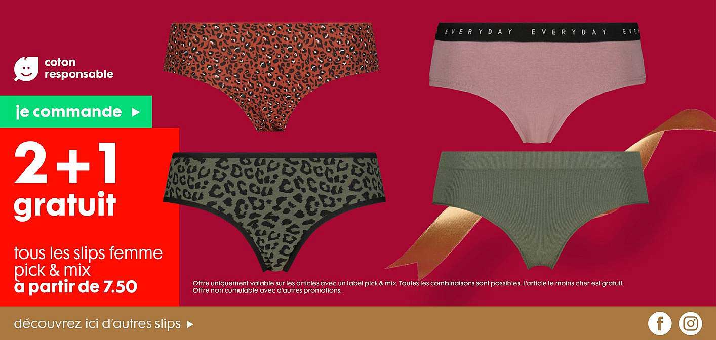 slips femme pick & mix