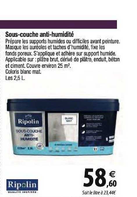 sous couche anti humidité ripolin