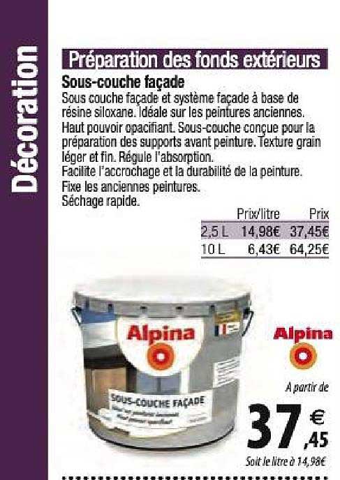 Sous Couche Façade Alpina