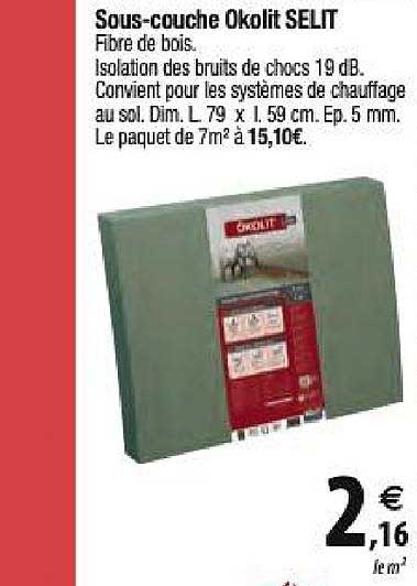 sous couche okolit selit