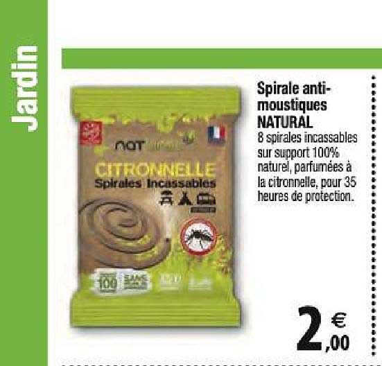 spirale anti-moustiques natural