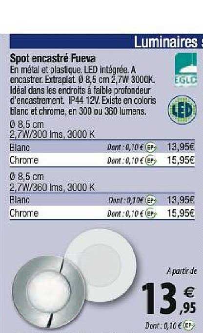 spot encastré fueva