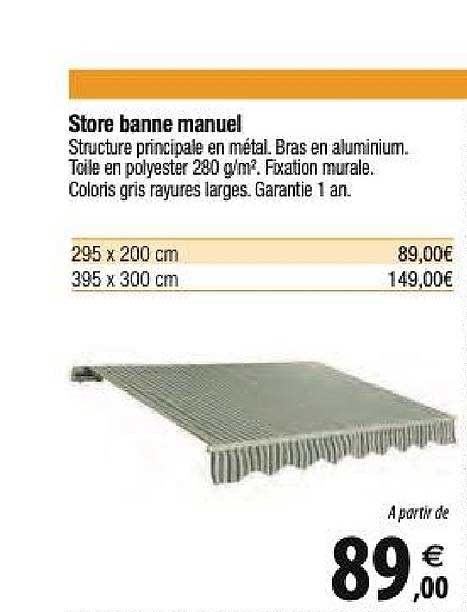 Store Banne Manuel