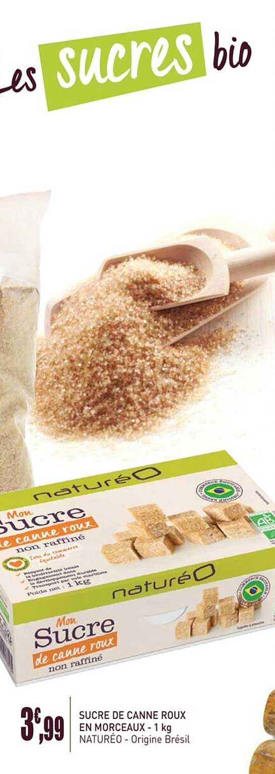 sucre de canne roux en morceaux