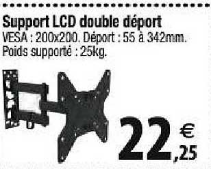 support lcd double déport