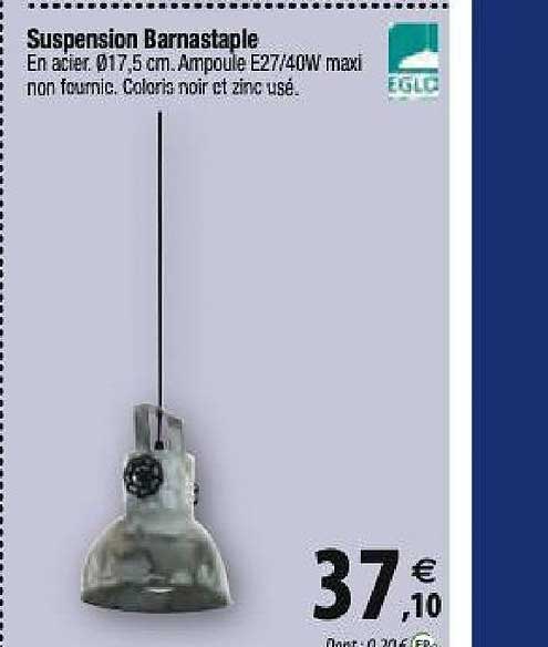 suspension barnastaple eglo