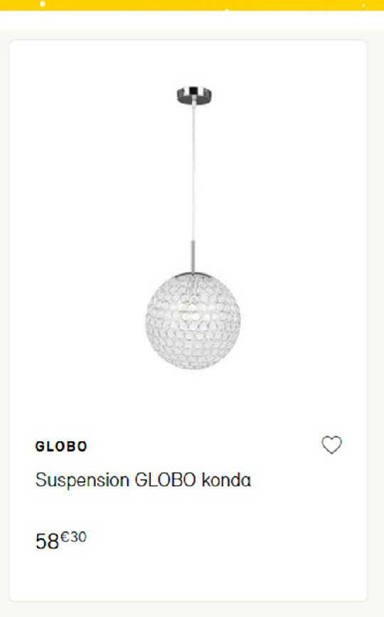 suspension globo konda