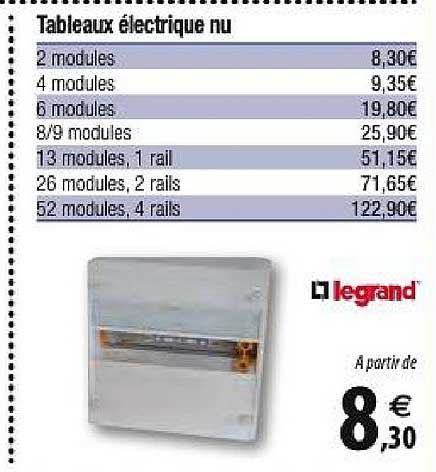tableaux électrique nu legrand