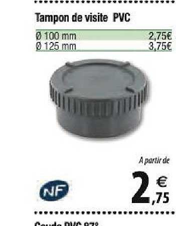 tampon de visite pvc