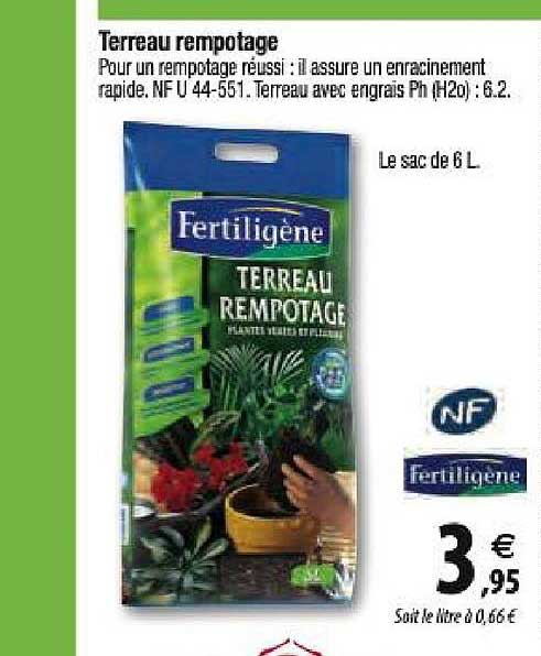 Terreau Rempotage Fertiligène