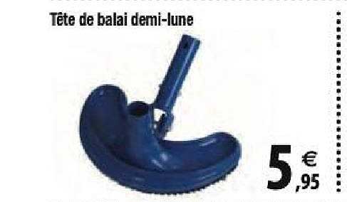 tête de balai demi-lune