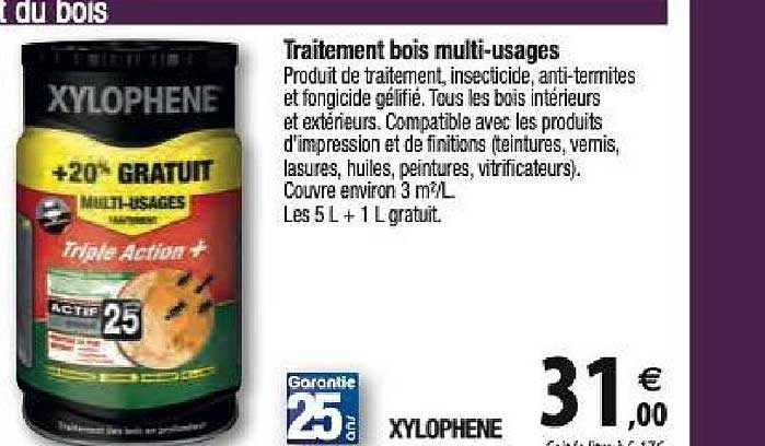 Traitement Bois Multi Usages Xylophene