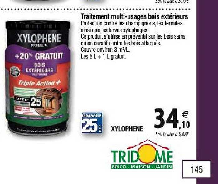 traitement multi usages bois extérieurs xylophene