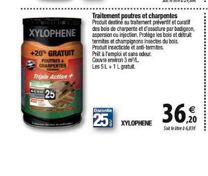 traitement poutres et charpentes xylophene