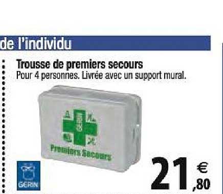 trousse de premiers secours