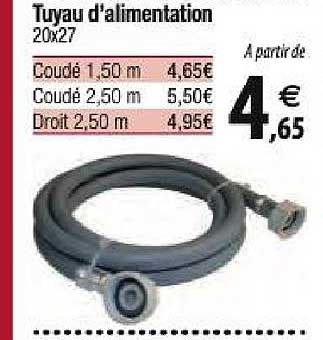 tuyau d'alimentation