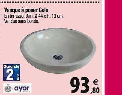 vasque à poser gela