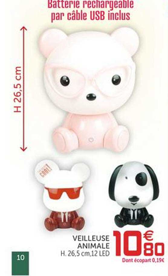 veilleuse animale