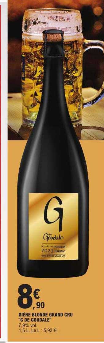 Bière Blonde Grand Cru "g De Goudale"