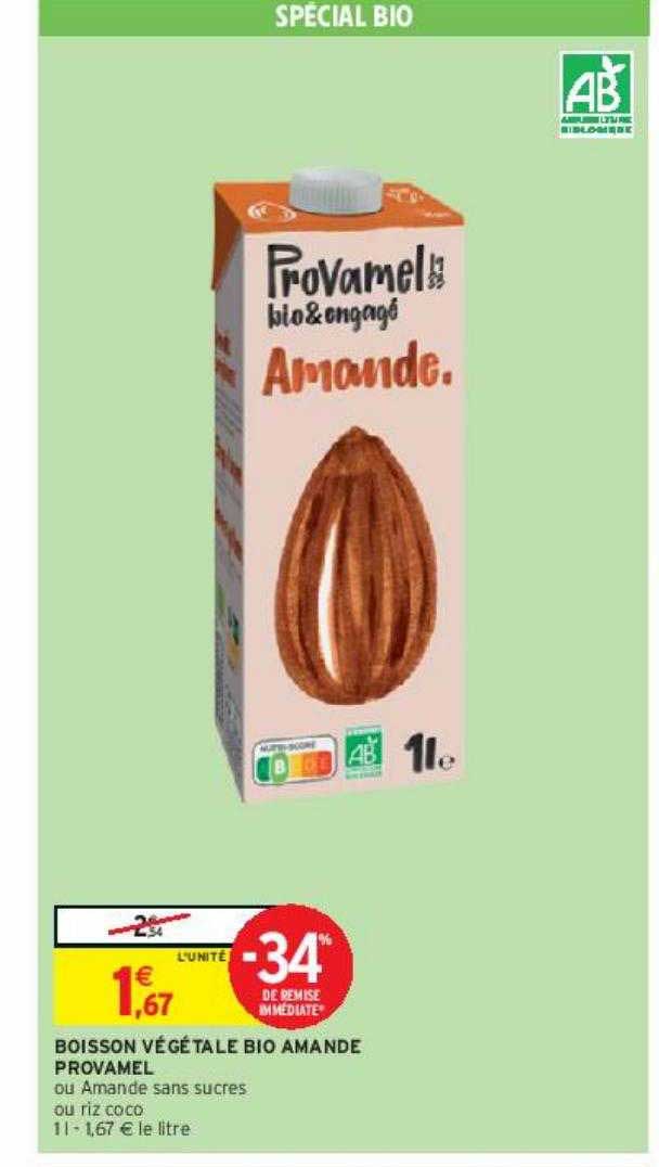 Boisson Végétale Bio Amande Provamel