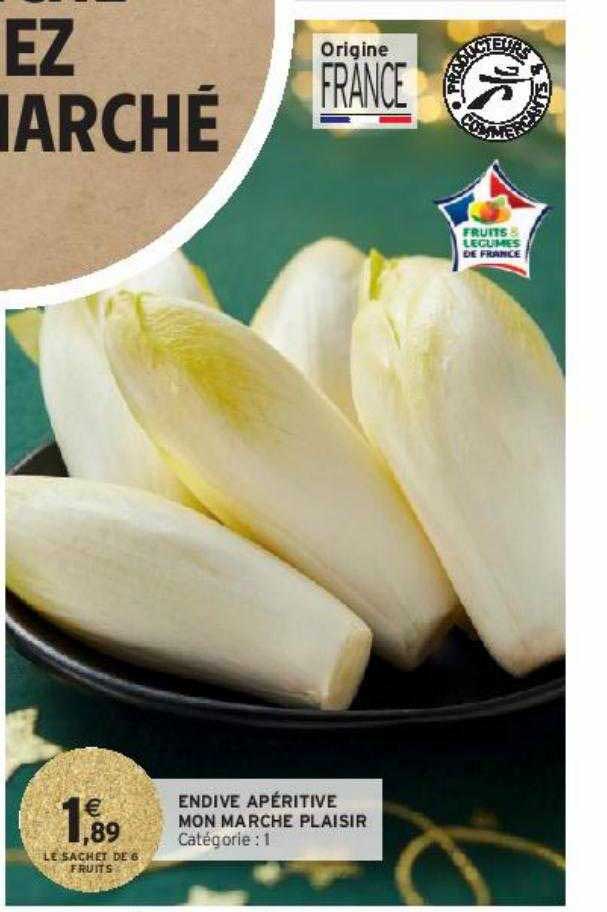 endive apéritive mon marché plaisir