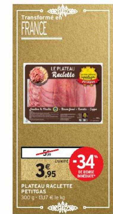 Plateau Raclette Petitgas