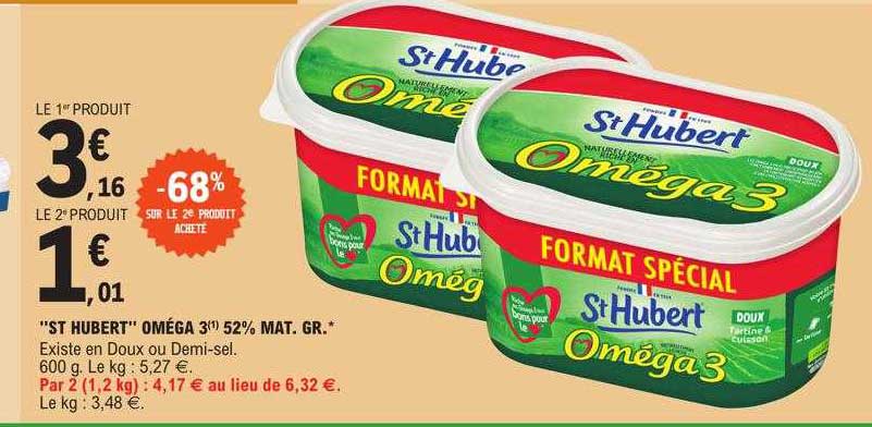 "st hubert" oméga 3 52% mat.gr.