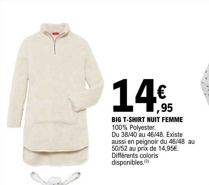 big t-shirt nuit femme