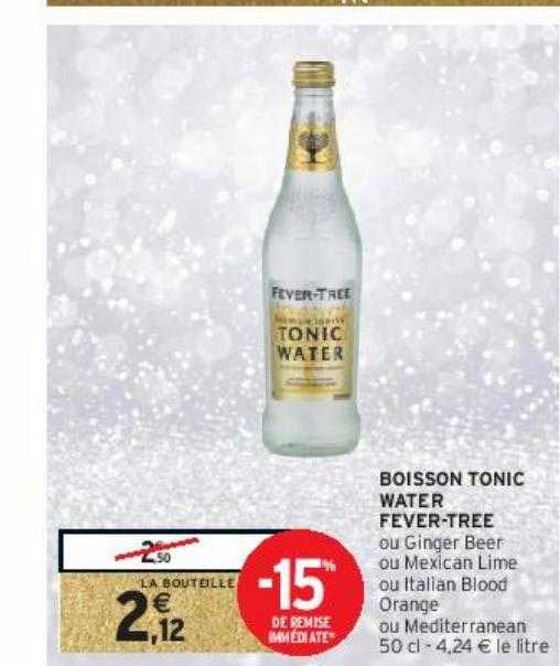 boisson tonic water fever-tree
