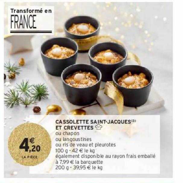 cassolette saint-jacques et crevettes