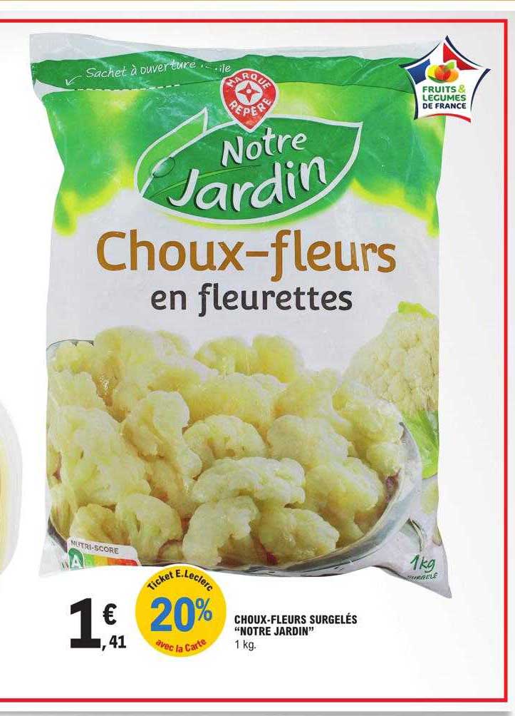 choux-fleurs surgelés "notre jardin"