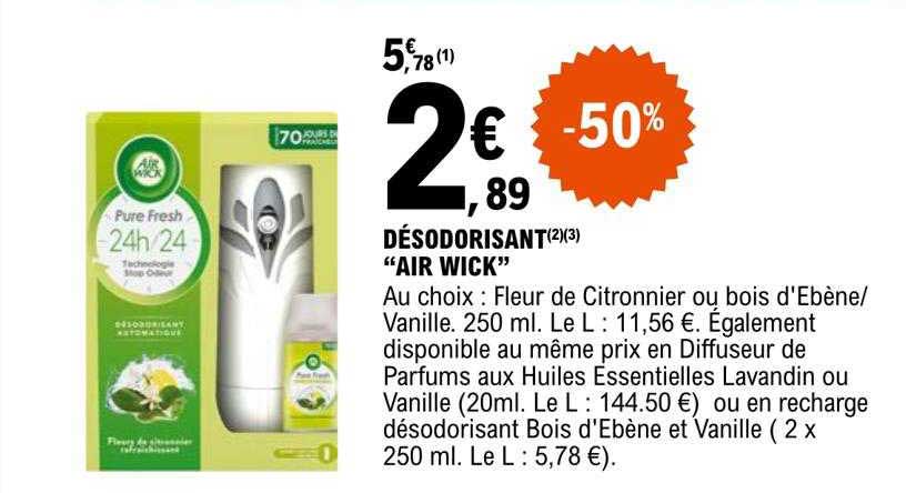 désodorisant "air wick"
