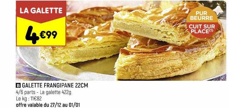 galette frangipane 22 cm