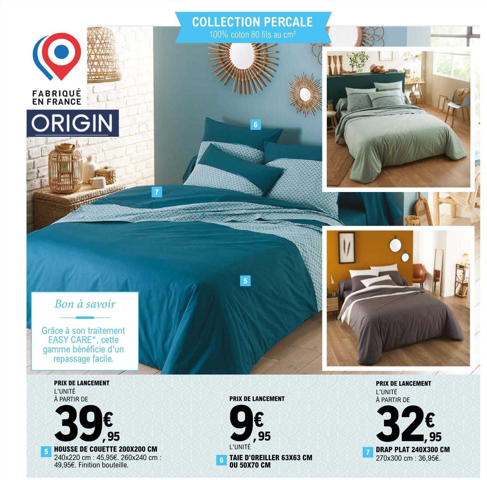 housse de couette our taie d'oreiller ou drap plat