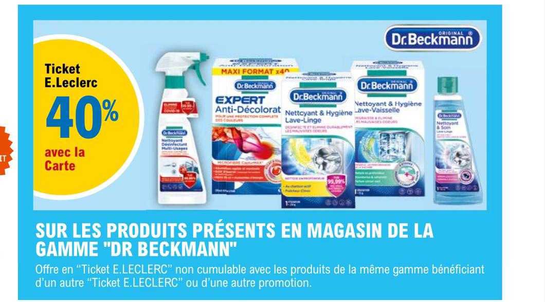 la gamme "dr beckmann"