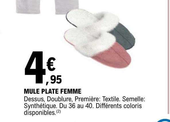 Mule Plate Femme