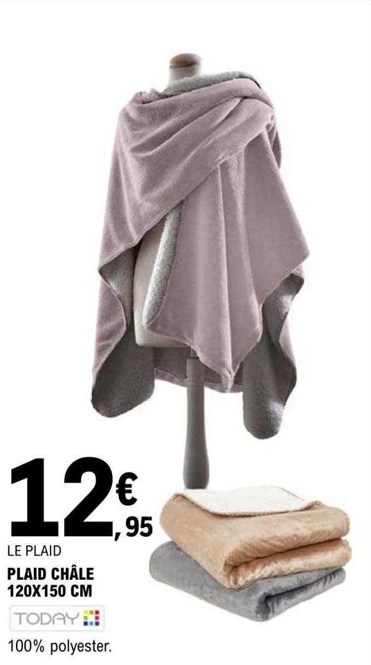 Plaid Châle 120 X 150 Cm