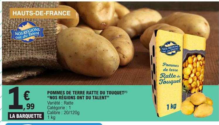 pommes de terre ratte du touquet "nos régions ont du talent"